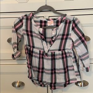 Jumping Beans Toddler Girls Plaid Blouse - 2T